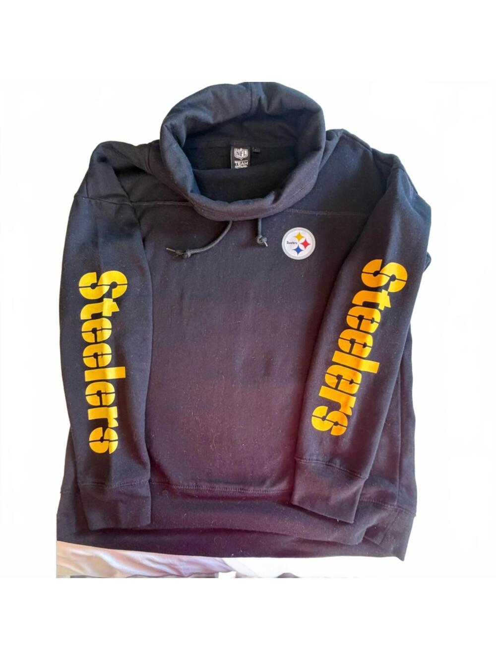 Black Steelers Cowlneck NFL Official